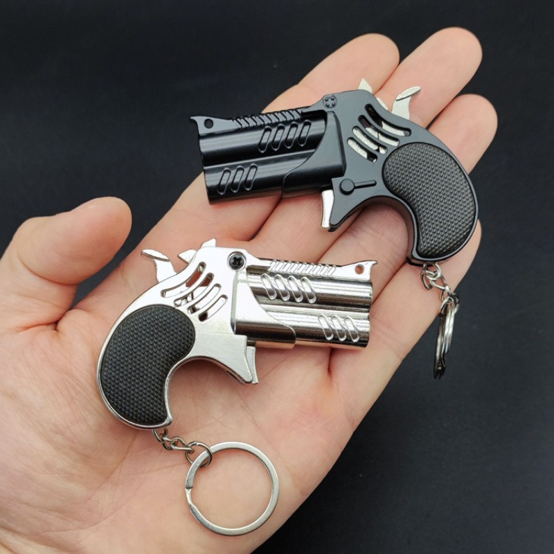 Model Kit Revolver - 1 шт. Миниатюрный металлический пистолет-бластер с
