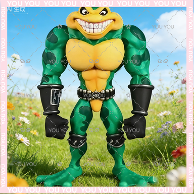 Model Kit Omegamon - Коллекционная фигурка Battletoads Wave 1 (1/12,
