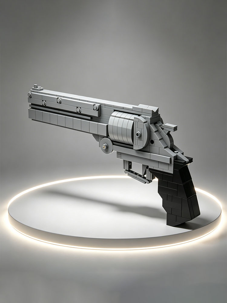 Model Kit Revolver - Новый конструктор MOC: Модель револьвера, креативная