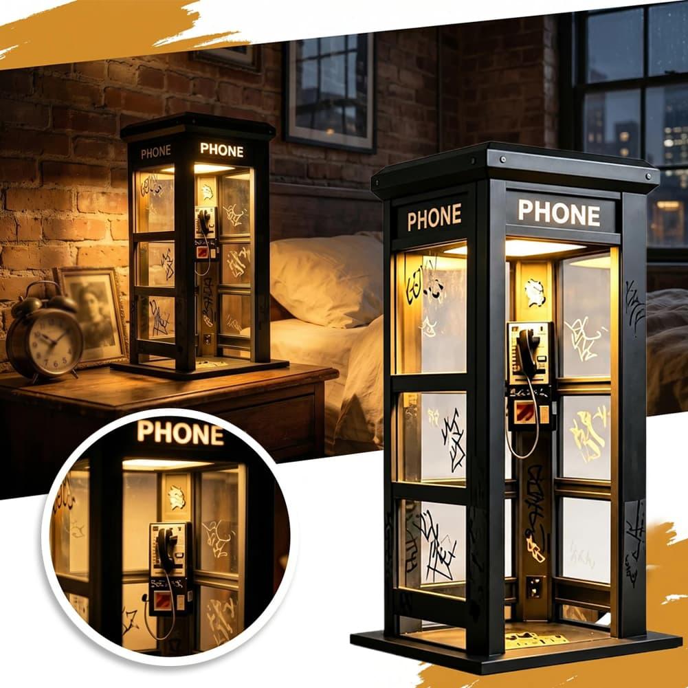 Model Kit Box - Ретро-настольная лампа в виде телефонной будки
