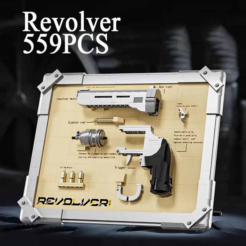 Model Kit Revolver - Механический конструктор-револьвер MOC: наборы для сборки
