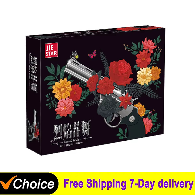 Model Kit Revolver - В НАЛИЧИИ Технический механический конструктор-пистолет «Розовый