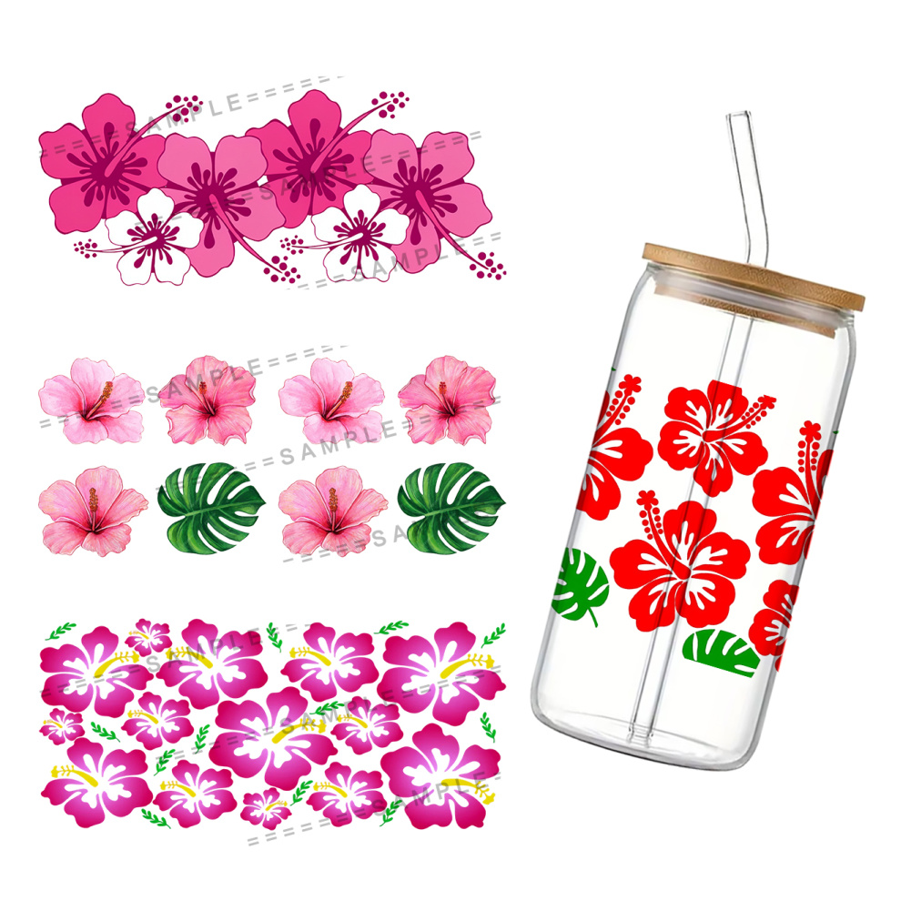 Model Kit Decals - Наклейки DTF с УФ-печатью Hibiscus Syriacus,