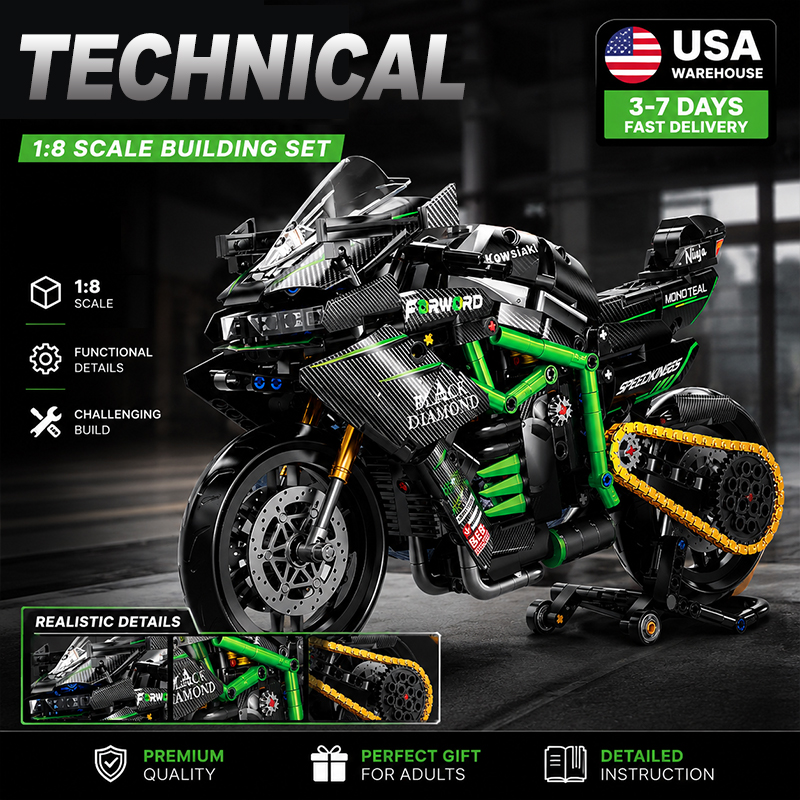 Model Kit Motor Nuclear - Новый конструктор MOC: Мотоцикл в масштабе