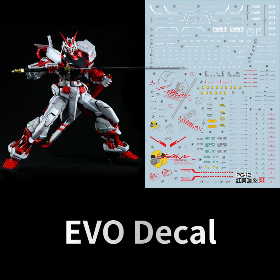 Model Kit Decals - Флуоресцентные водные наклейки EVO PG-12 1/60