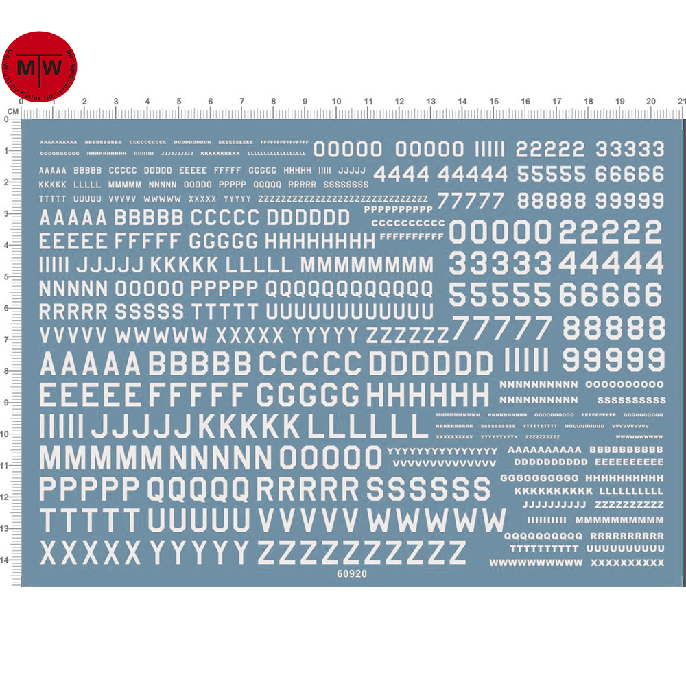 Model Kit Decals - Наклейки с буквами из Великобритании и
